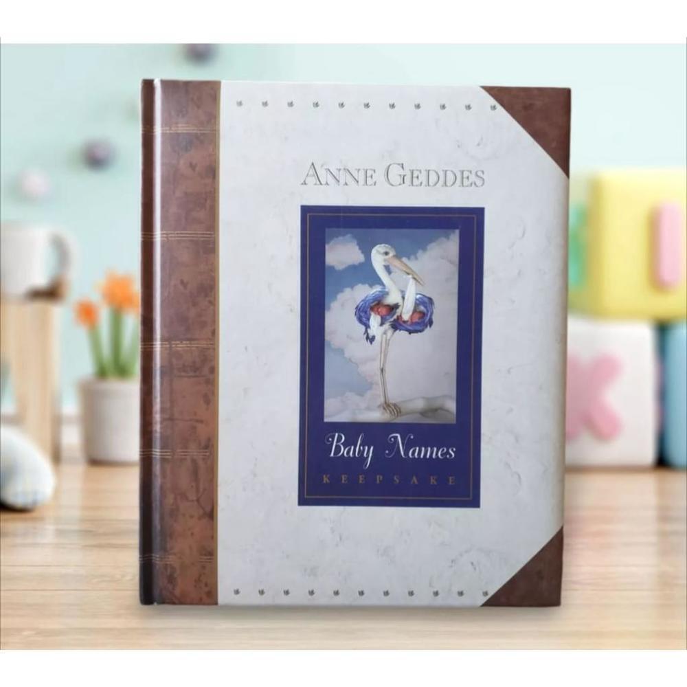 Anne Geddes "BABY NAMES" Keepsake padded hardcover book 1997